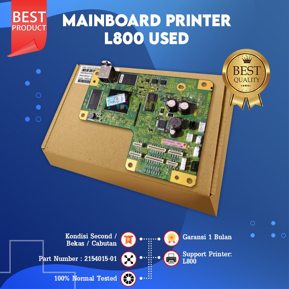 Mainboard Printer L800 Motherboard Epson L800 Board Printer L800 Part Number Assy 215401501 Bekas