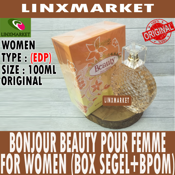 BONJOUR BEAUTY POUR FEMME FOR WOMEN EDP 100ML (BOX SEGEL+BPOM)