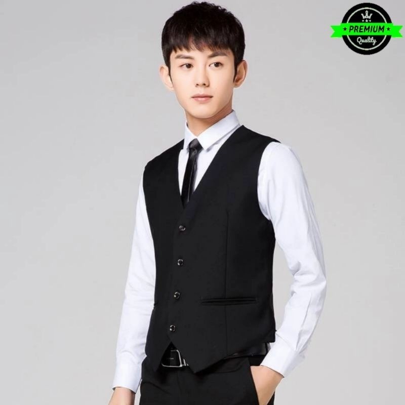 Vest Rompi Formal Jas Blazer Wisuda SMA/SMK Rompi Kerja Waiters Hotel Cafe Restoran-Familly Product/
