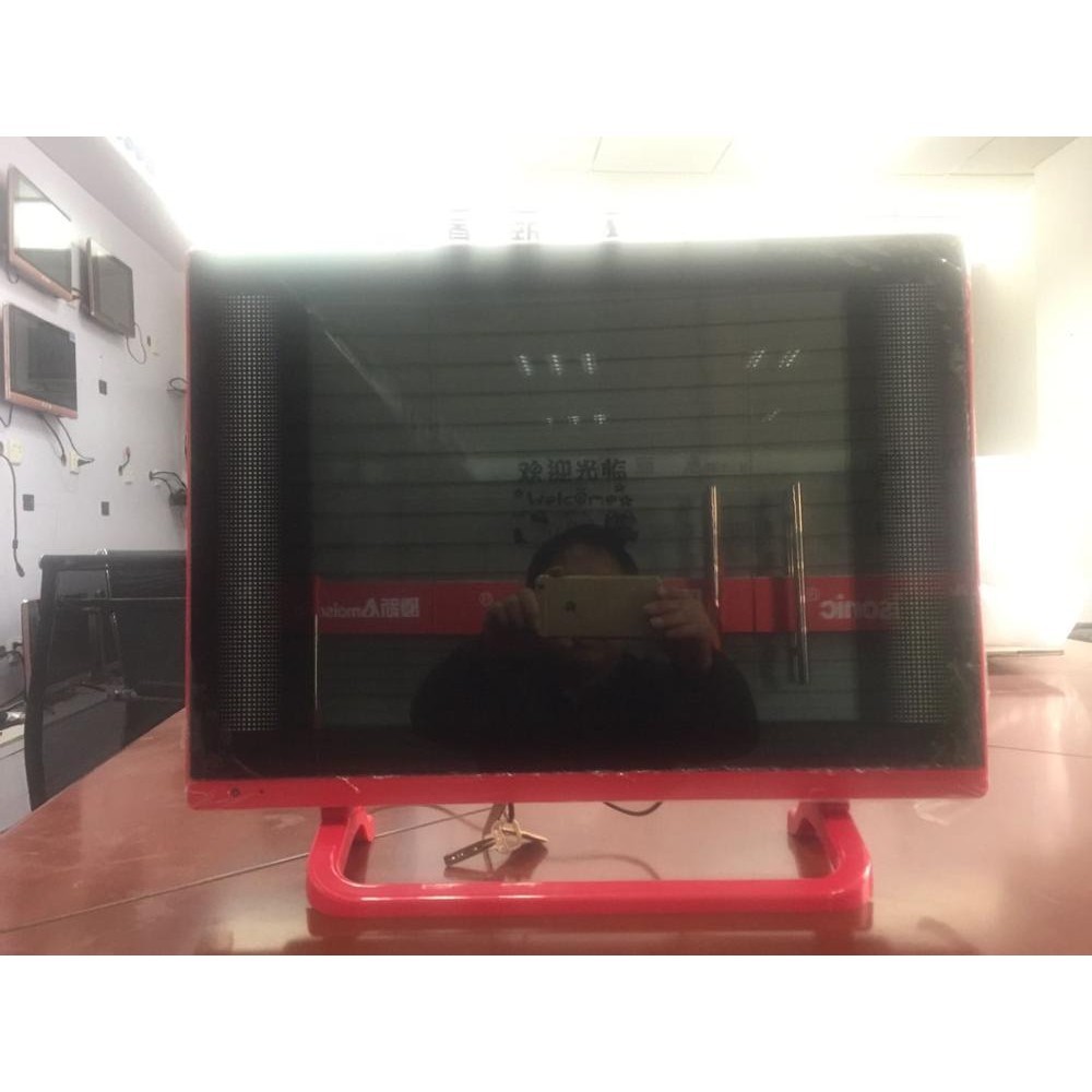 Small size hotel TV DVB-T2 S2 4:3 Portable 17'' inch lcd LED television TV