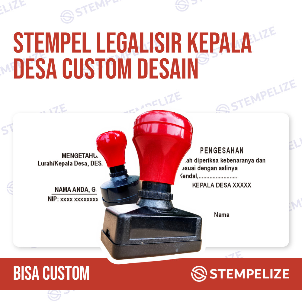 

Stempel Legalisir Kepala Desa Custom Desain