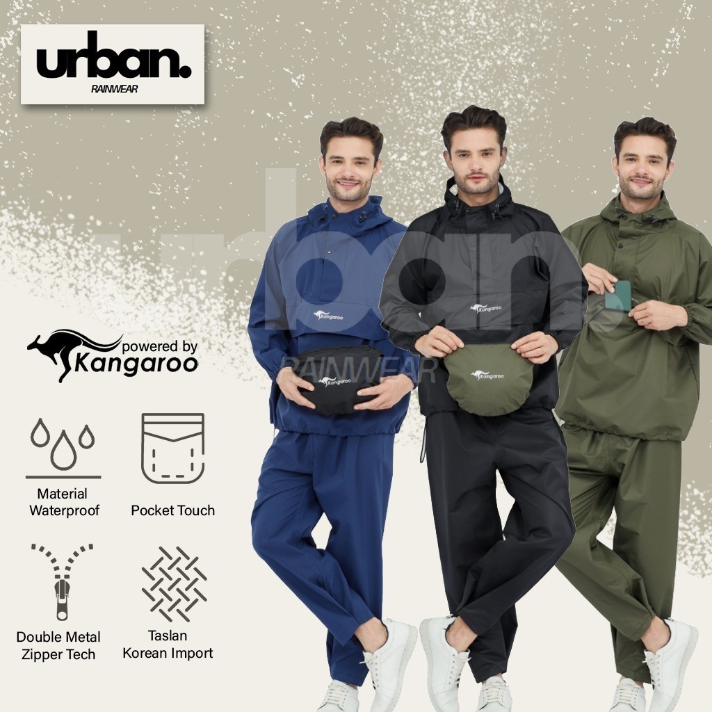 Jas Hujan Pria Wanita Dewasa Jumbo All Size Tebal Premium Anti Rembes Sobek Setelan Kualitas Bagus K