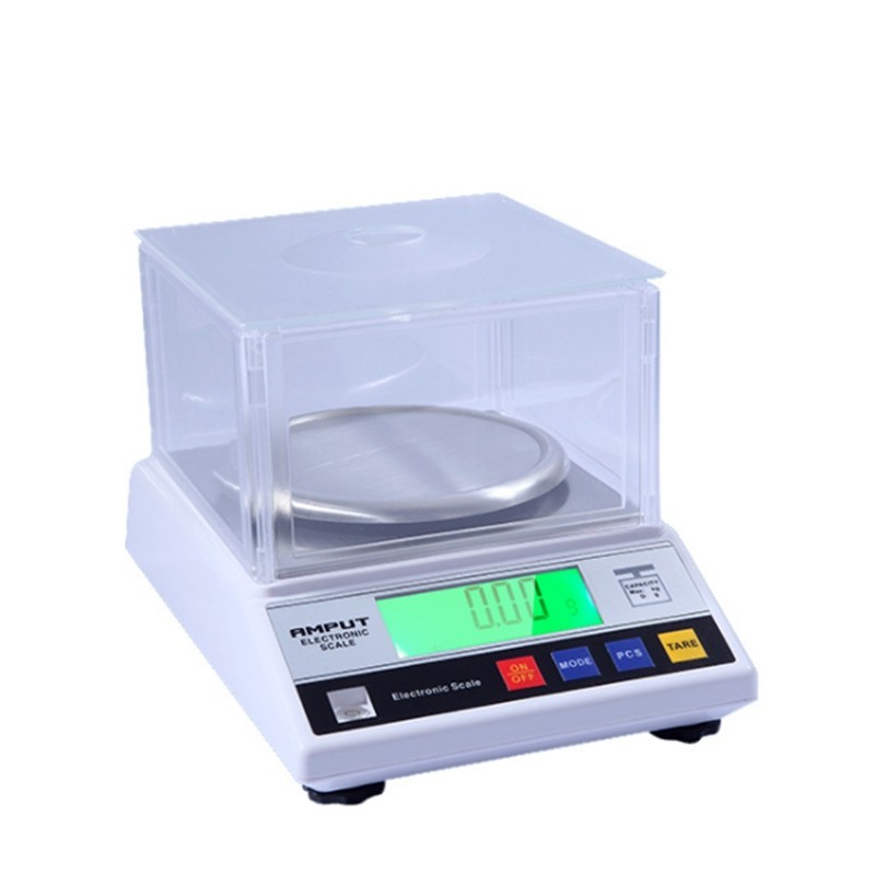 AMPUT 0.01G Skala Elektronik Digital Akurat Perhiasan Ukuran Besar Gram Emas Permata Koin Lab Kaca D