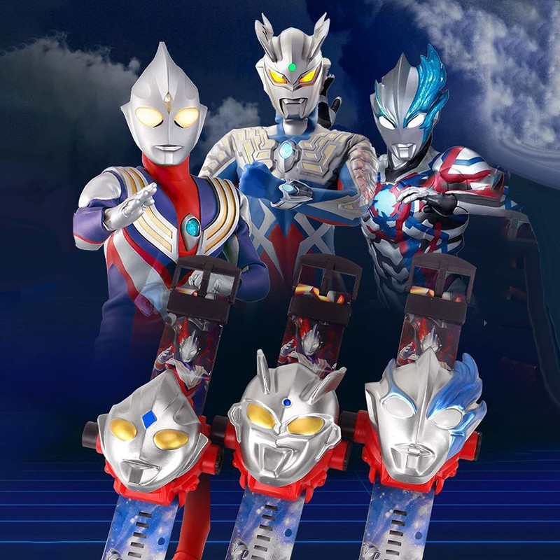 YUM JAM TANGAN ANAK DITAL LED PROYEKTOR ULTRAMAN