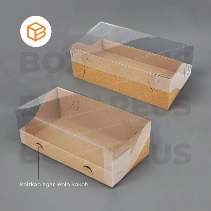 

Cake Box Mika Dus Kue Kemasan Roti Packaging | WB251385 - Brown