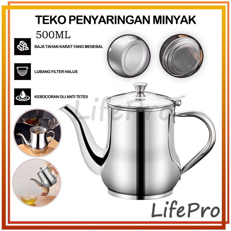 Teko Penyaringan Minyak / Teko Minyak / Oil Pot / Teko Serbaguna Kecil