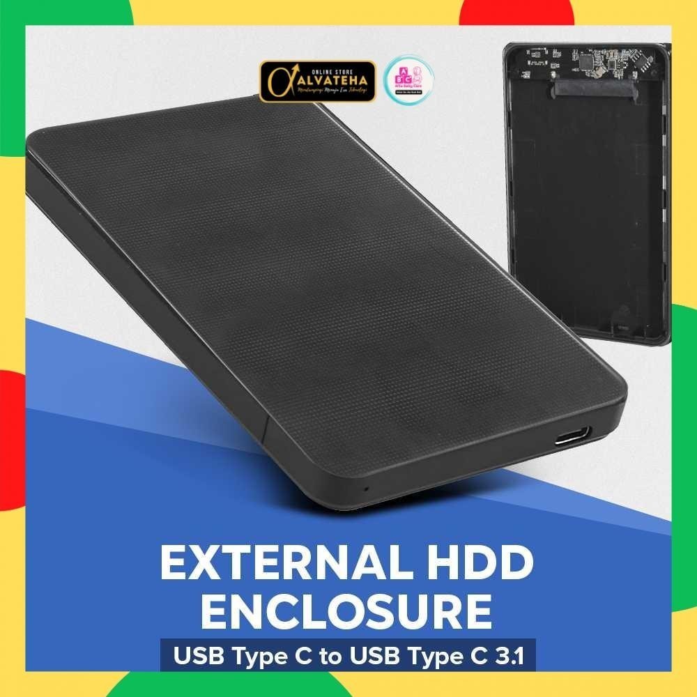External HDD Enclosure 2.5 Inch Type C to USB Type C 3.1 Case SSD