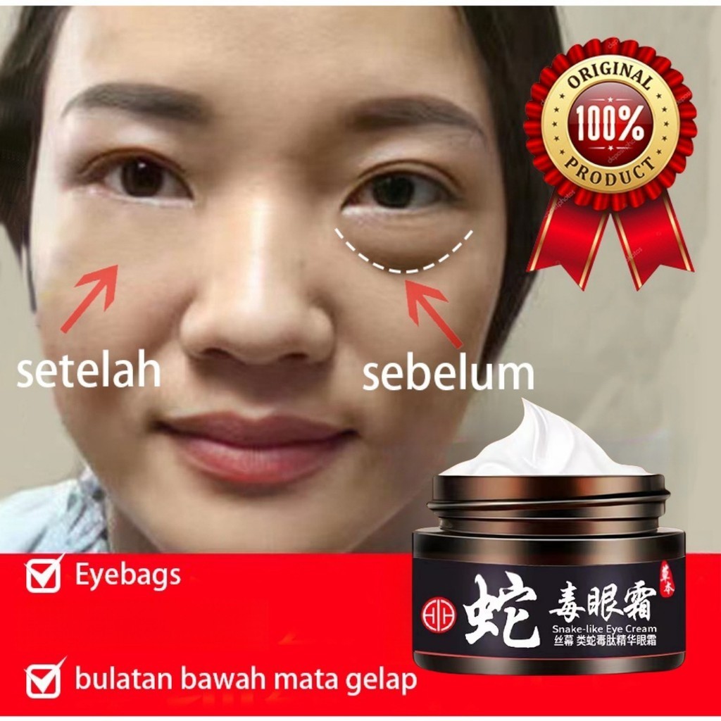 Eye Cream Krim mata racun ular/Krim Pemutih Kantung/Krim Kantung Mata/Mata Panda Keriput/Krim Mata A