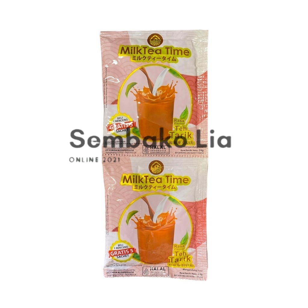 

Milk Tea Time Minuman Serbuk Instant Renteng Isi 10pc Sachet