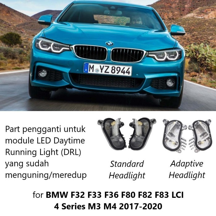 DRL LED Module For BMW F32 F36 LCI Angel Eyes Halo Light Lampu 435 M4