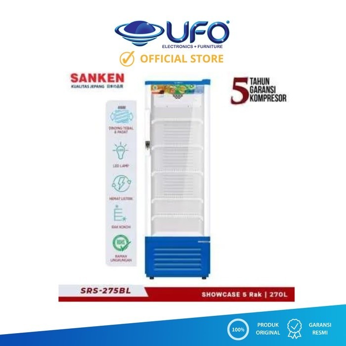 Sanken Showcase 270 Liter SRS275BL