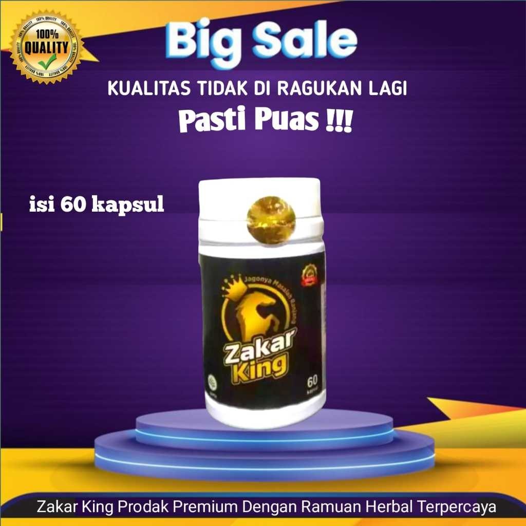 Zakar King Original isi 60 Kapsul 100% Herbal Premium