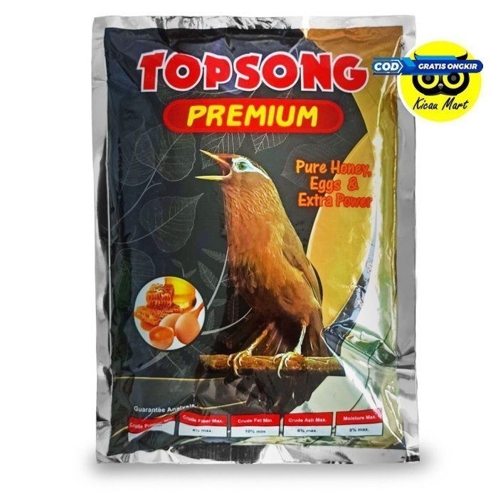 ✨TERMURAH✨ -TOPSONG PREMIUM HIGH PROTEIN VOER PUR PAKAN BURUNG MURAI TOP SONG TPSP - VOER LI LIANG