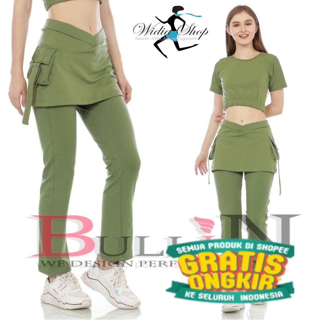 

celana senam model rok kantong cewek | Bullin/ ZUMA AEROBIK LANTAI