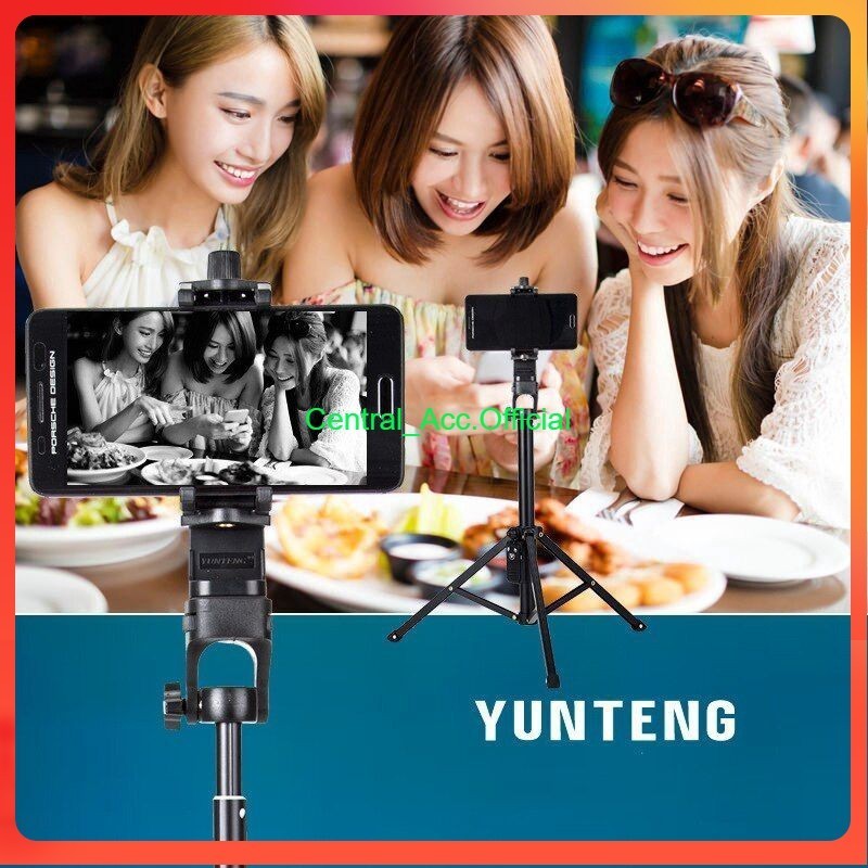 TRIPOD YUNTENG YT-1388 TONGSIS BLUETOOTH YUNTENG 1388 SELFIE STICK TONGSIS 2 IN 1 MONOPOD TRIPOT HP