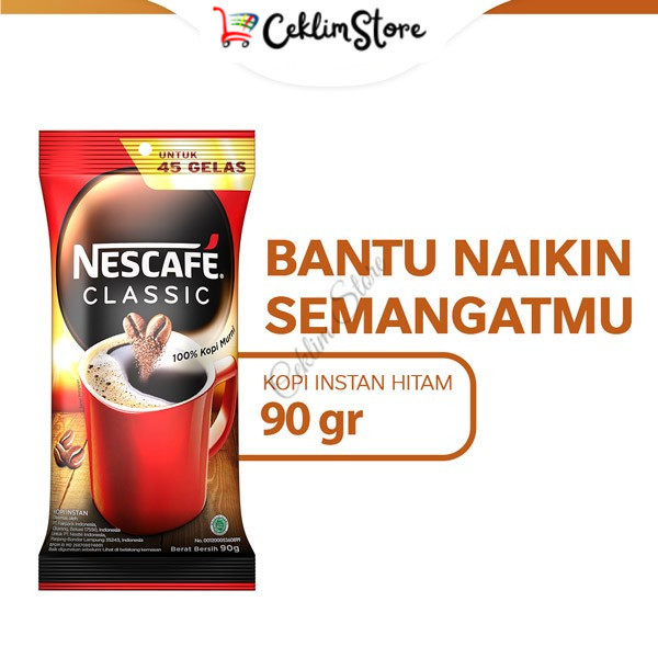 

NESCAFE CLASSIC Kopi Instan Sachet Bag 90gr