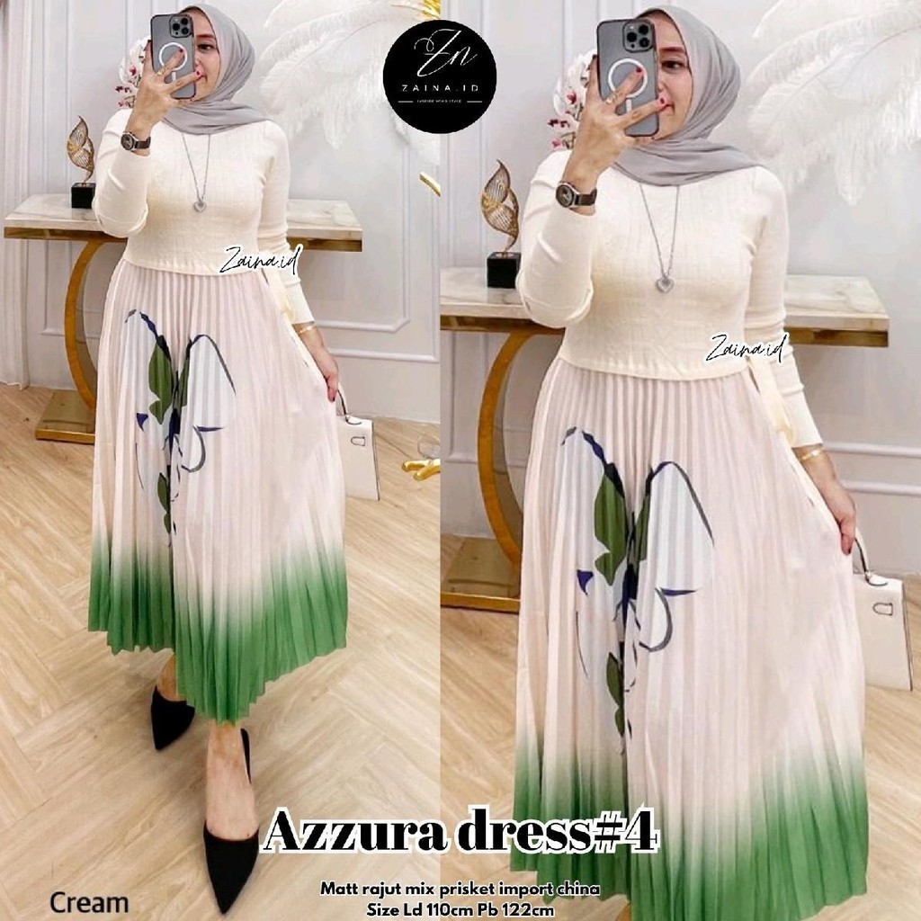 MIDI DRESS RAJUT IMPORT MIX PLISKET PREMIUM LD 110 PJ 125 MAKS BB 65