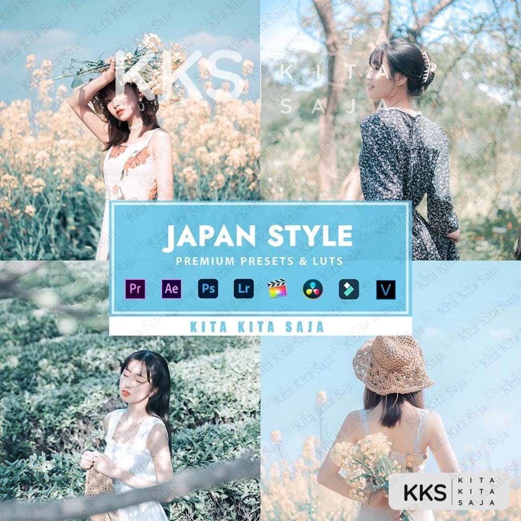 Japan Style - Premium Preset Lightroom Foto Video LUT LUTs VN Premiere Pro Davinci Android iOS PC