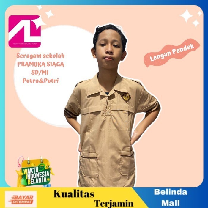 

⭐KUALITAS TERBAIK⭐ Seragam Sekolah Baju Pramuka Siaga SD/MI Lengan Pendek Putra&Putri 8 Terlaris