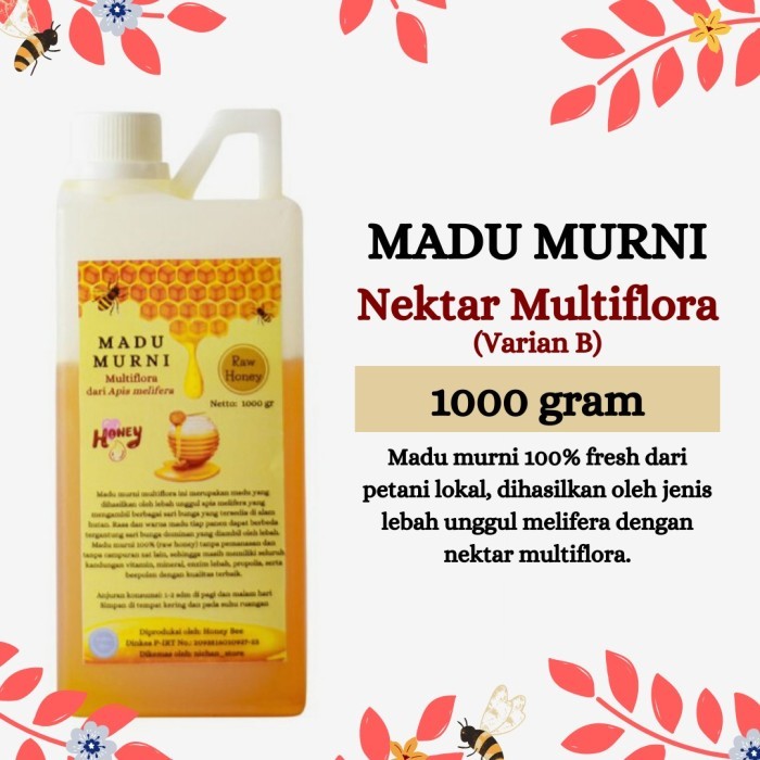 

Madu Asli / Madu Murni Multiflora 1000 Gram