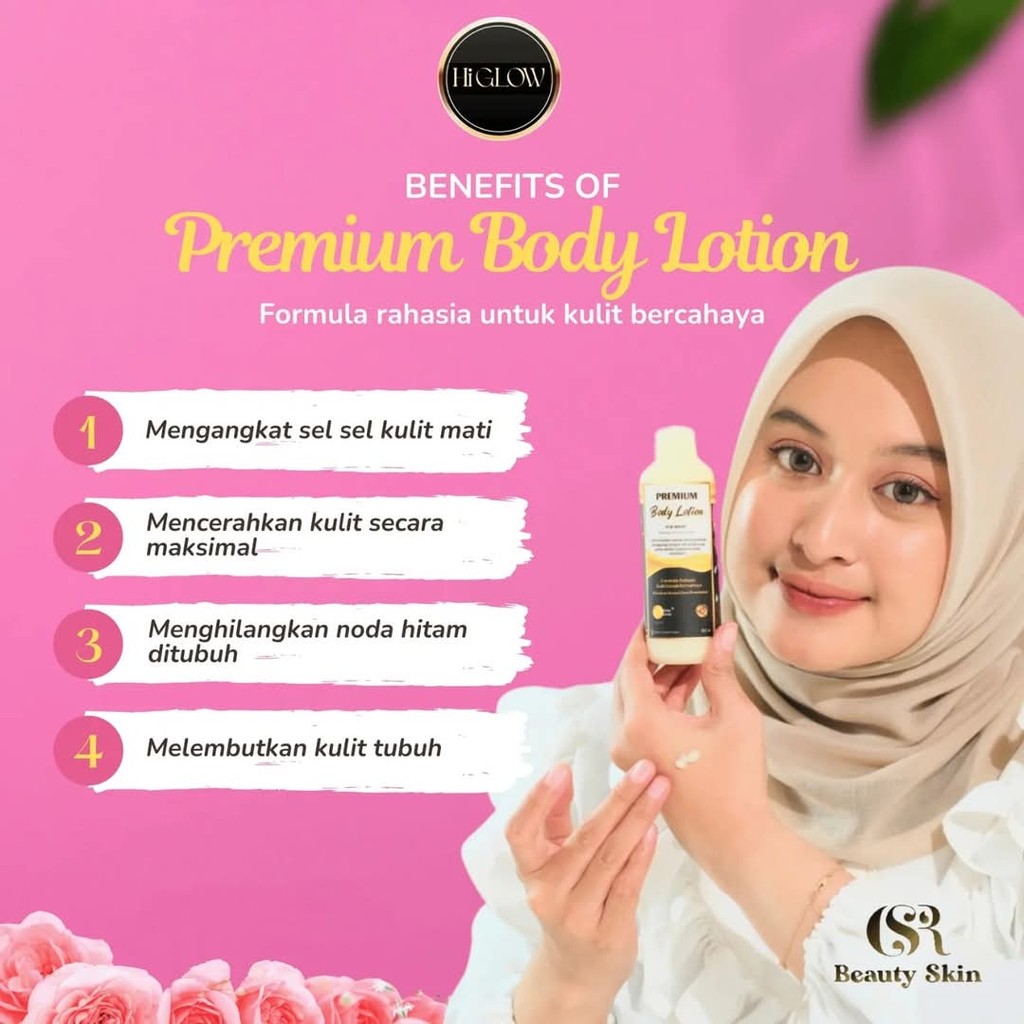 Body Lotion Pemutih - Lotion Racik Hi Glow Skin Care Original 100%