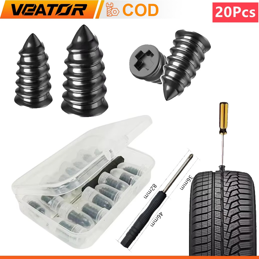 10 / 20Pcs Set Perbaikan Ban Vakum Universal Set Perbaikan Ban Mobil Skuter Sepeda Motor Karet Kit P