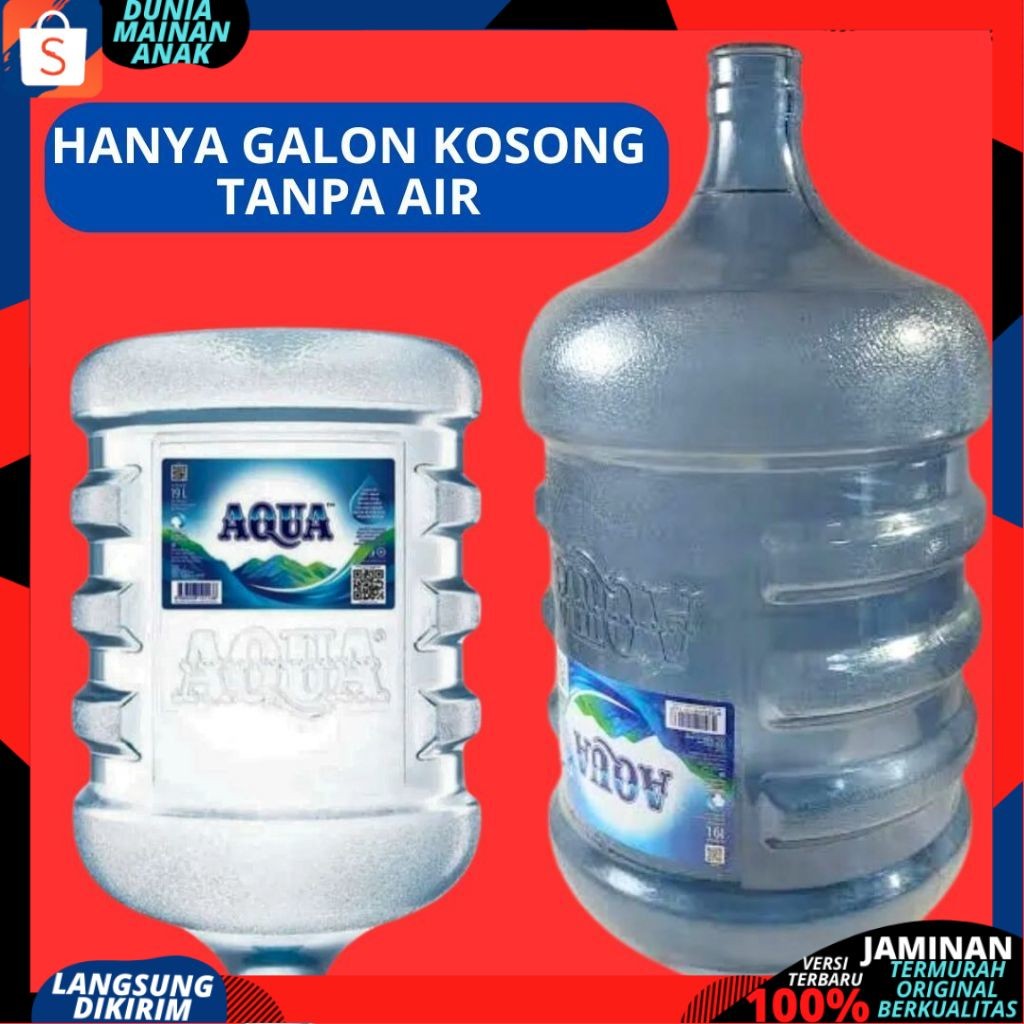 

DMA Galon Kosong AQUA 19 Liter Hanya Galon SajaTanpa Air Galon AQUA Kosongan Bagus Dan Berkualitas