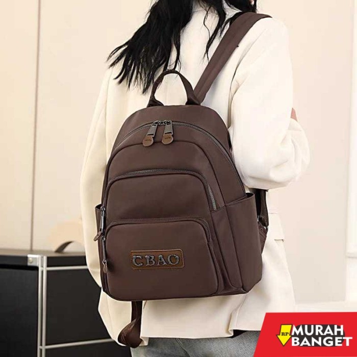 tas ransel wanita import Tas Ransel Wanita Chibao CB 3098 Kombi Kulit Asli - Hitam, CB 3098 Kulit