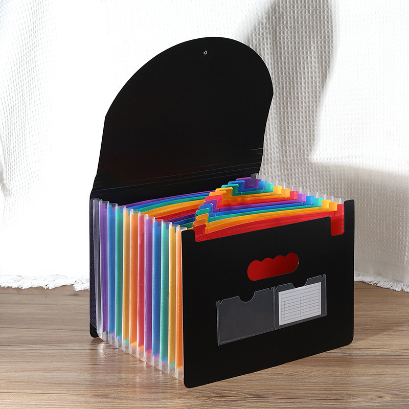 

13/25 Pockets Accordian File Folder Expanding File Organizer Filing Box Portable Colorful Paper/Bill/Receipt/Document Holder
