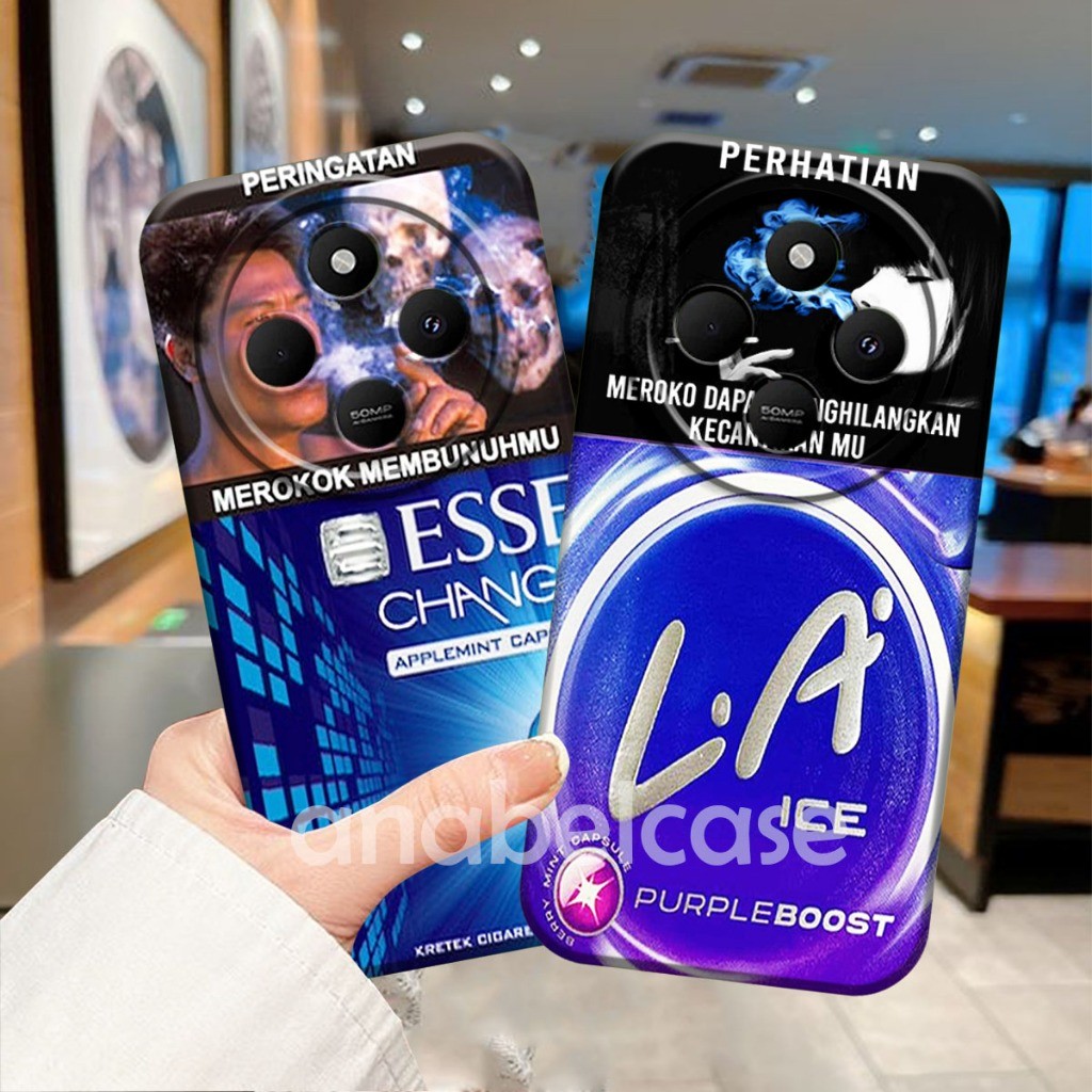 SOFTCASE poco c75 / redmi 14c / redmi 13c / redmi c65 motif Rokok Aestetic  - Case cowok - Case poco