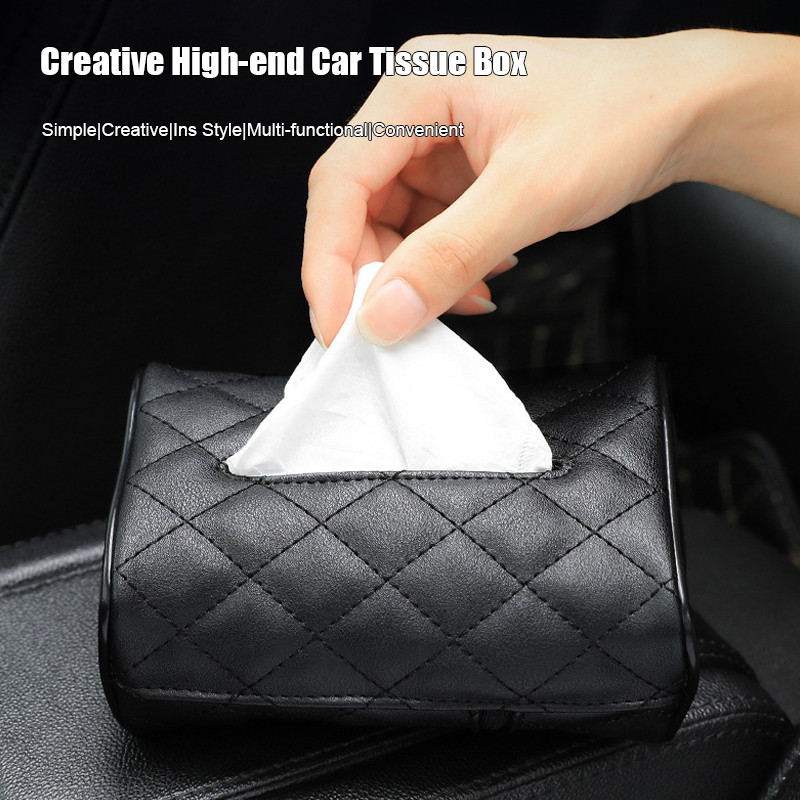 Tempat Tisu Mobil / Kotak Tissue Mobil Wadah Tisu Box Organizer Mobil