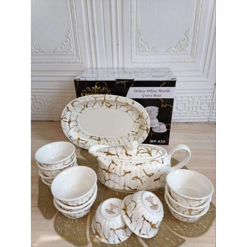 Teko Cuka Marble / Set Mangkuk Fiorenza 835