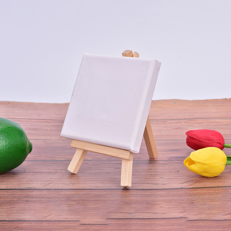 

Wood Mini Easel For The Artist Oil Painting White Canvas Painting Cloth Furniture Furnishing For Painting Canvas Art Supplies