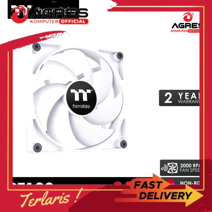 THERMALTAKE CASE FAN CT120 2 IN 1 (2X FANS + 500-2000RPM) WHITE