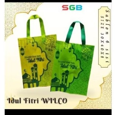 

Spesial || 1 LUSIN - ( 12 PCS) Tas Spunbond Lebaran Tali 30x40 WILCO, ECOZEE, PAHE, NEW, MASJID Motif Idul Fitri - Spunbond Lebaran