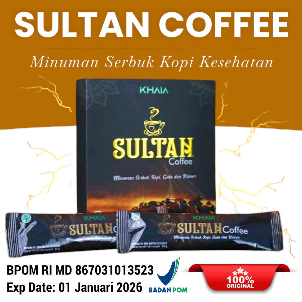 

KOPI SULTAN KHAIA 1 BOX ISI 10 SACHET ORIGINAL