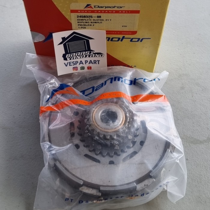 Kopling Set Besar gigi 21 per 7 Vespa Excel PXE Spartan Danmotor
