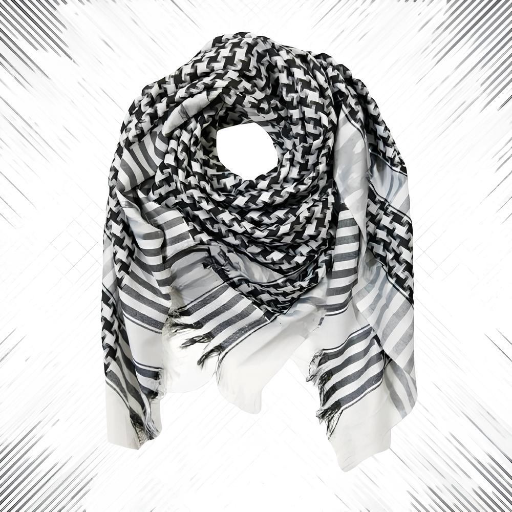 Sorban Arafat hitam/putih polos, Sorban Murah Berkualitas premium