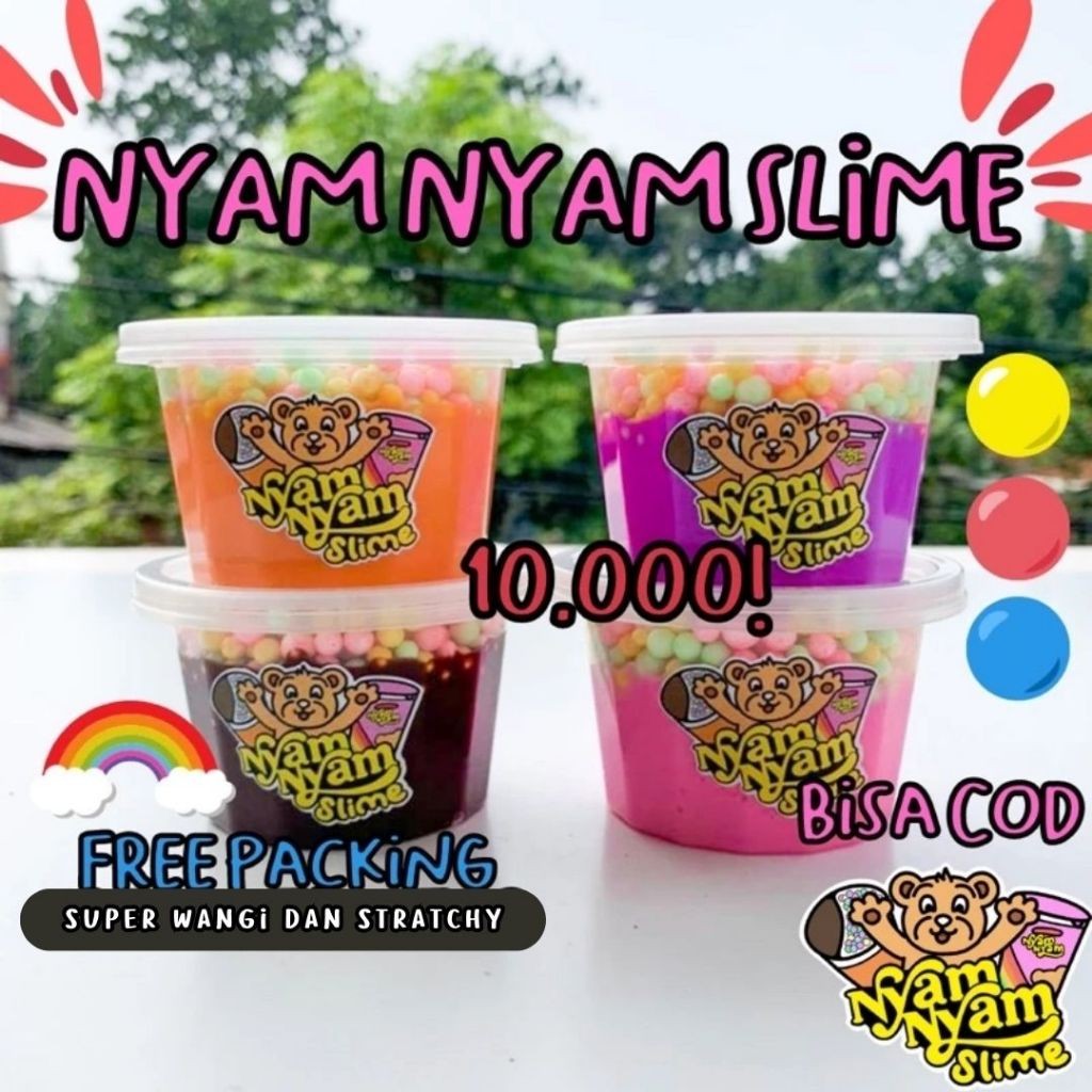 Nyam Nyam Slime By Slime Bintaro  || Slime Murah || Slime Bagus || Slime Lucu || ORIGINAL SLIME
