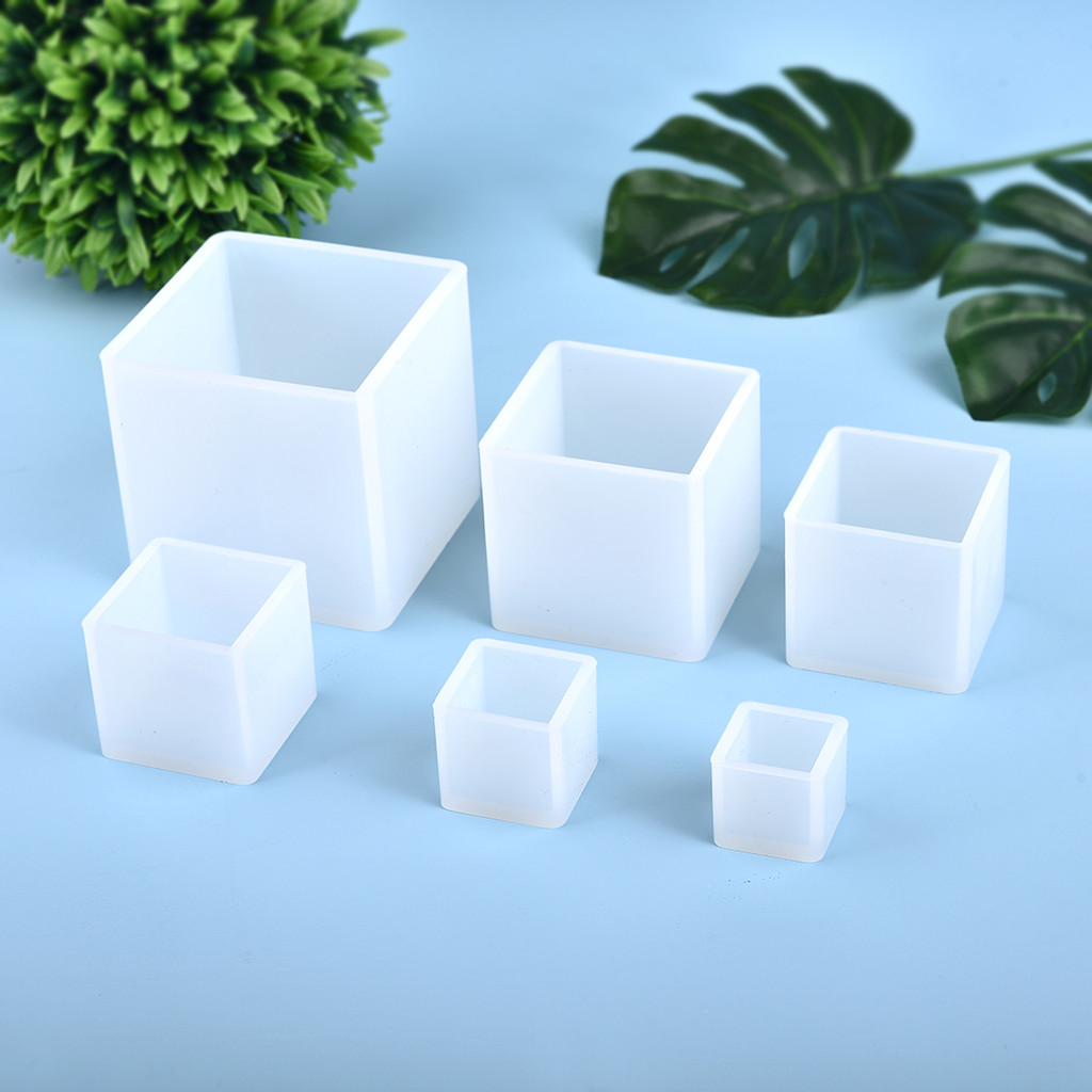 

20/25/35/40/50mm DIY Silicone Pendant Mold Jewelry Making Cube Resin Casting Mould Craft Tool Crystal Epoxy Square Cylinder Mold