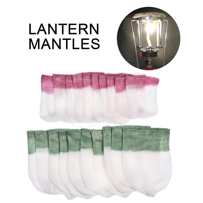 20Pcs Propane Lantern Mantles For Gas Lantern Propane Light Mantle For Outdoor Camping Lantern Natur