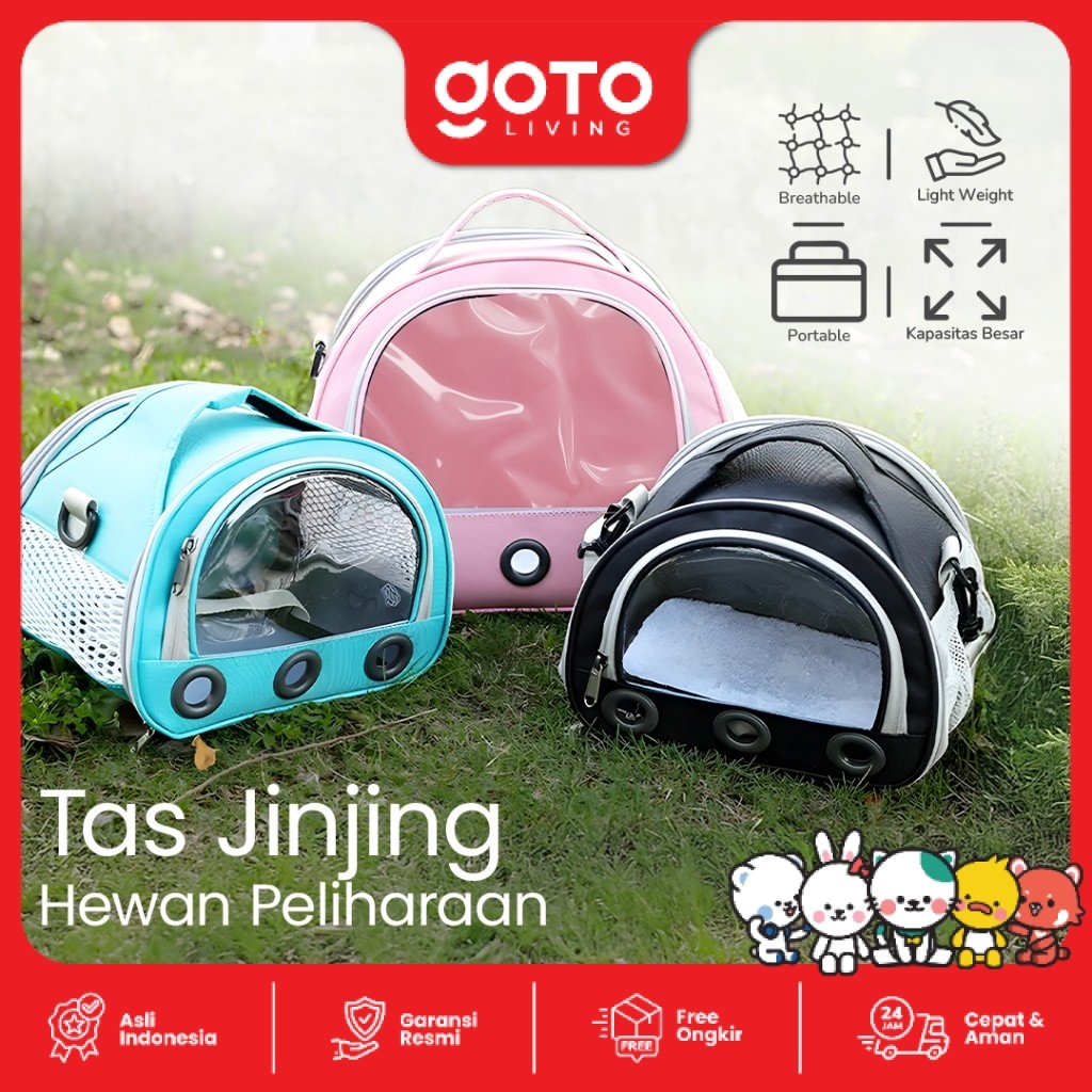 Goto Slam Pet Bag Tas Jinjing Tenteng Selempang Hewan Kucing Anjing
