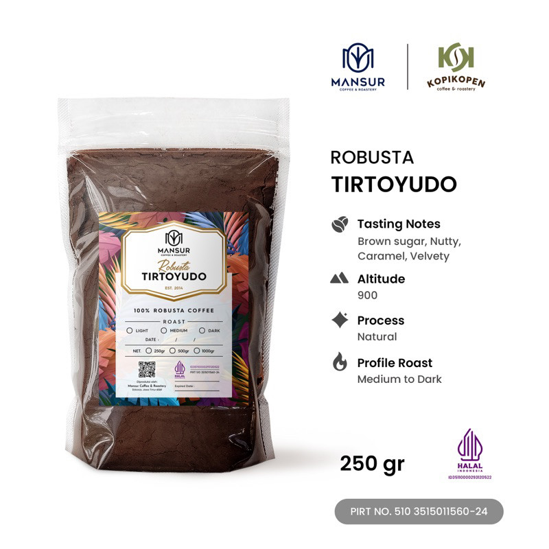 

Kamuja Kopi robusta tirtoyudo bubuk 250gr