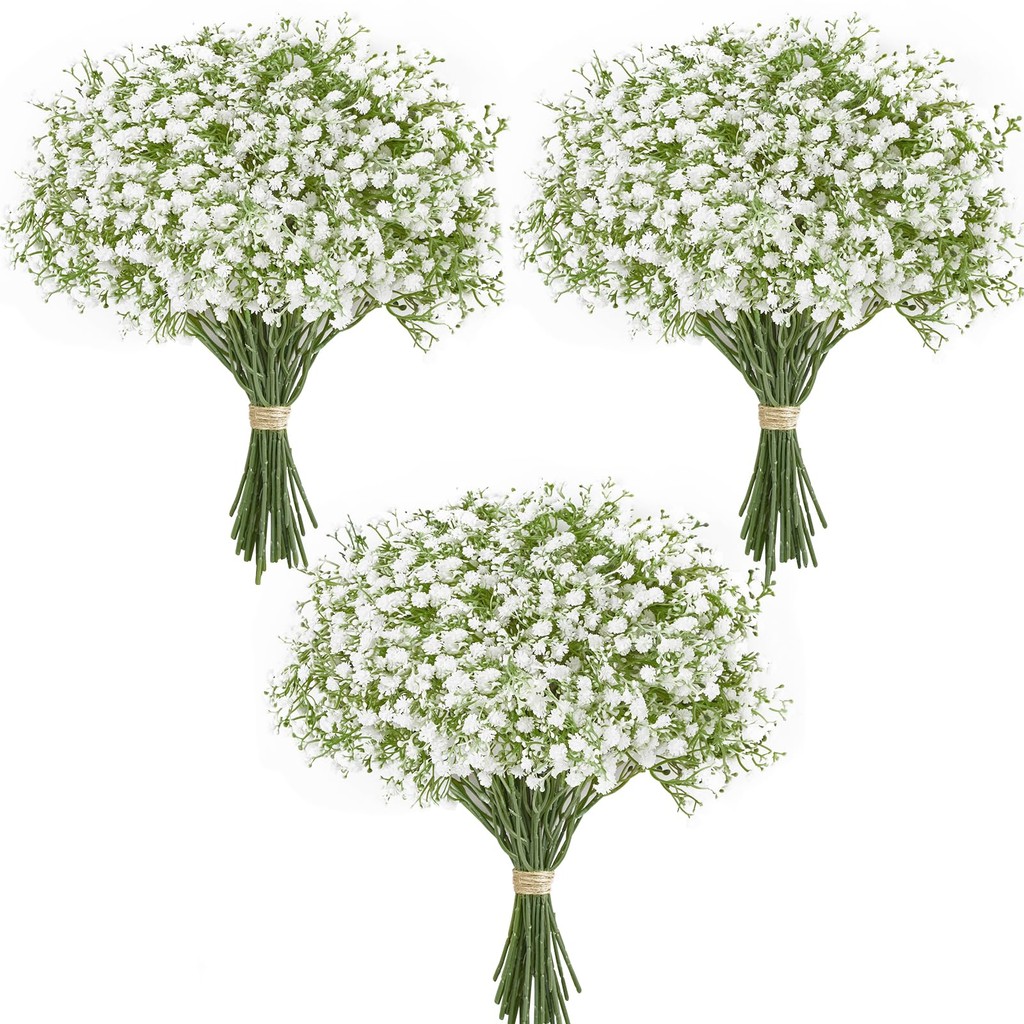 

10/15pcs Artificial Flowers Baby Breath Flower Fake Gypsophila for Wedding Party Home Decoration Floral Bouquets DIY Accessories
