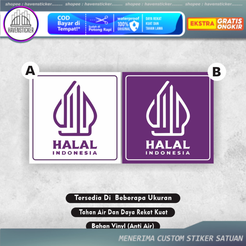 

Stiker Logo halal - Stiker Makanan Halal - Stiker Minuman Halal - Stiker Halal Restoran - Stiker Halal Indonesia