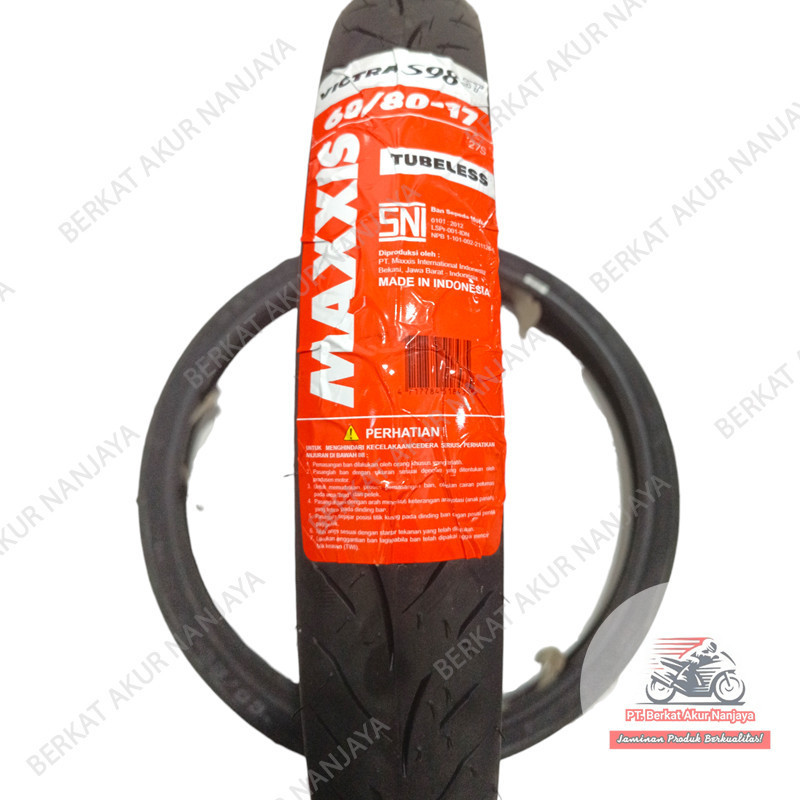 Ban Maxxis Victra 60/80-17 Tubeless