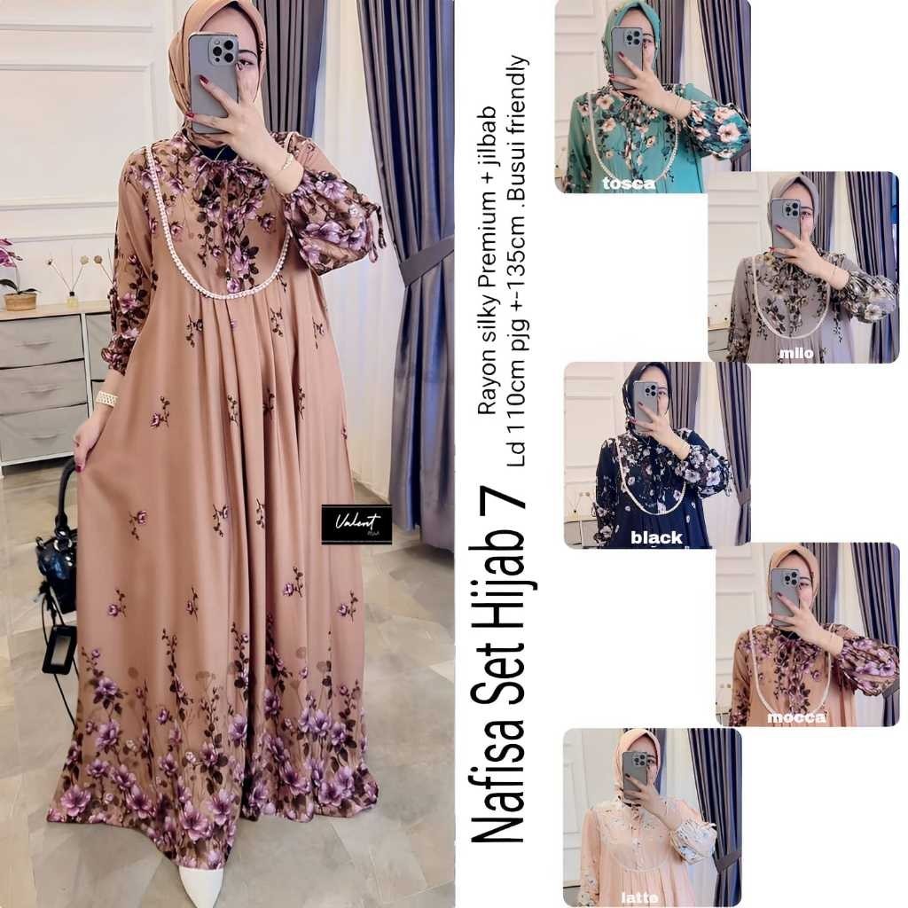1603  NAFIZA SET HIJAB 7 by vALENT FASHION