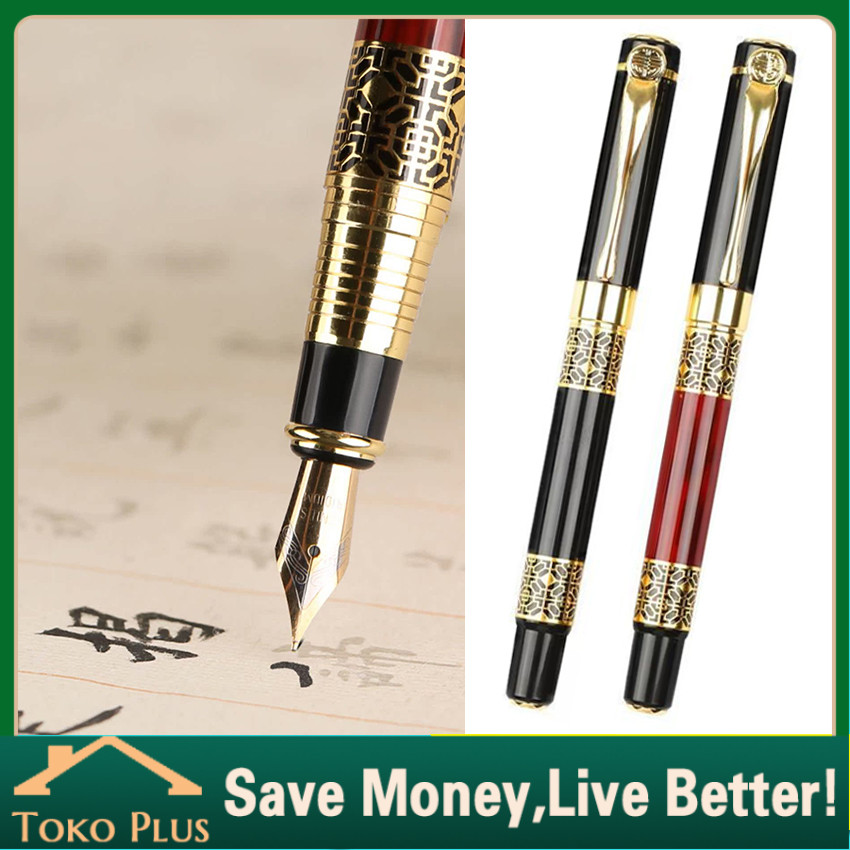 

Pena Kaligrafi Metal Fountain Pen Nib 0,5mm Pena Kalam Tutul Sudah Di Asah Siap Pakai Untuk Lugot Kitab/Surah/Surah Sudah Di Asah Untuk Kitab Kuning / Fountain Pen Kaligrafi Bahan Full Metal