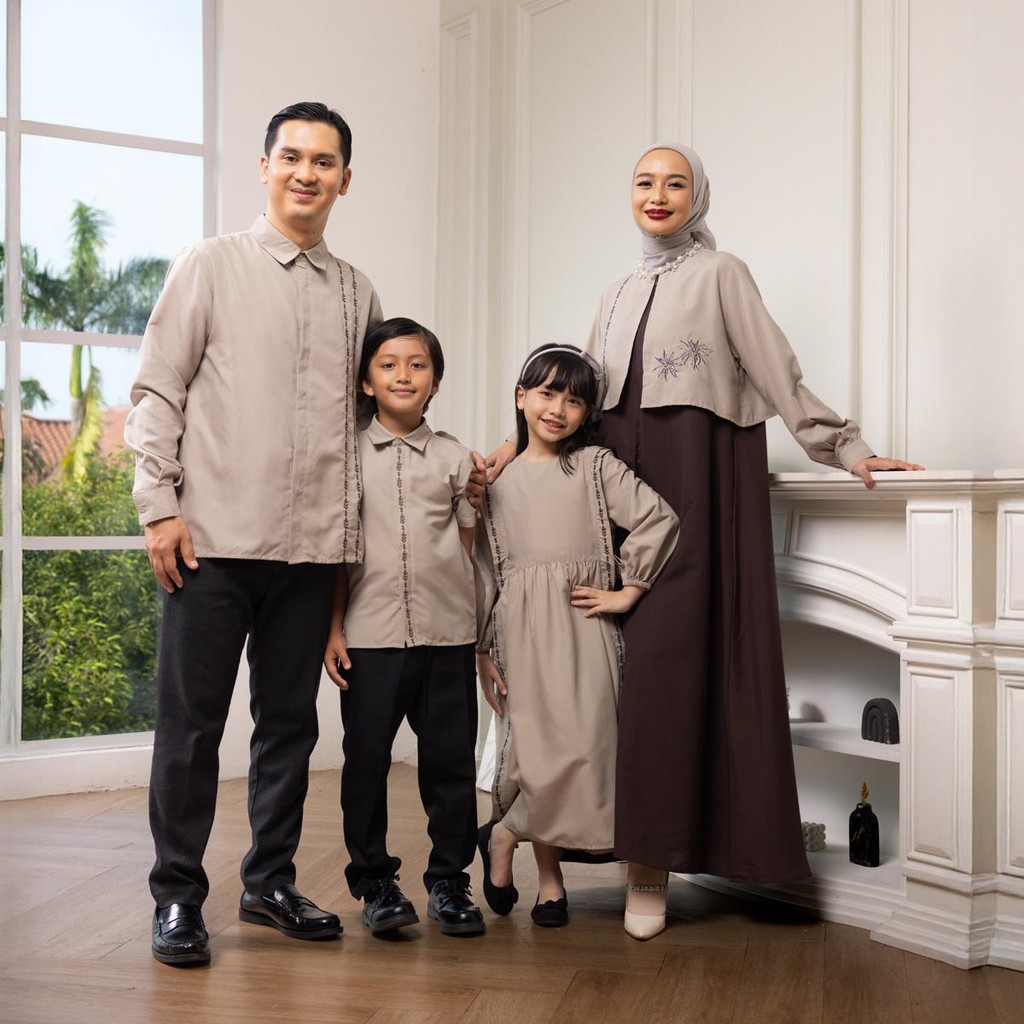 ZM Zaskia Mecca - Sarimbit Family Set 2 - Romansa Khatulistiwa - Edisi Wijayakusuma | Gamis Wanita, 