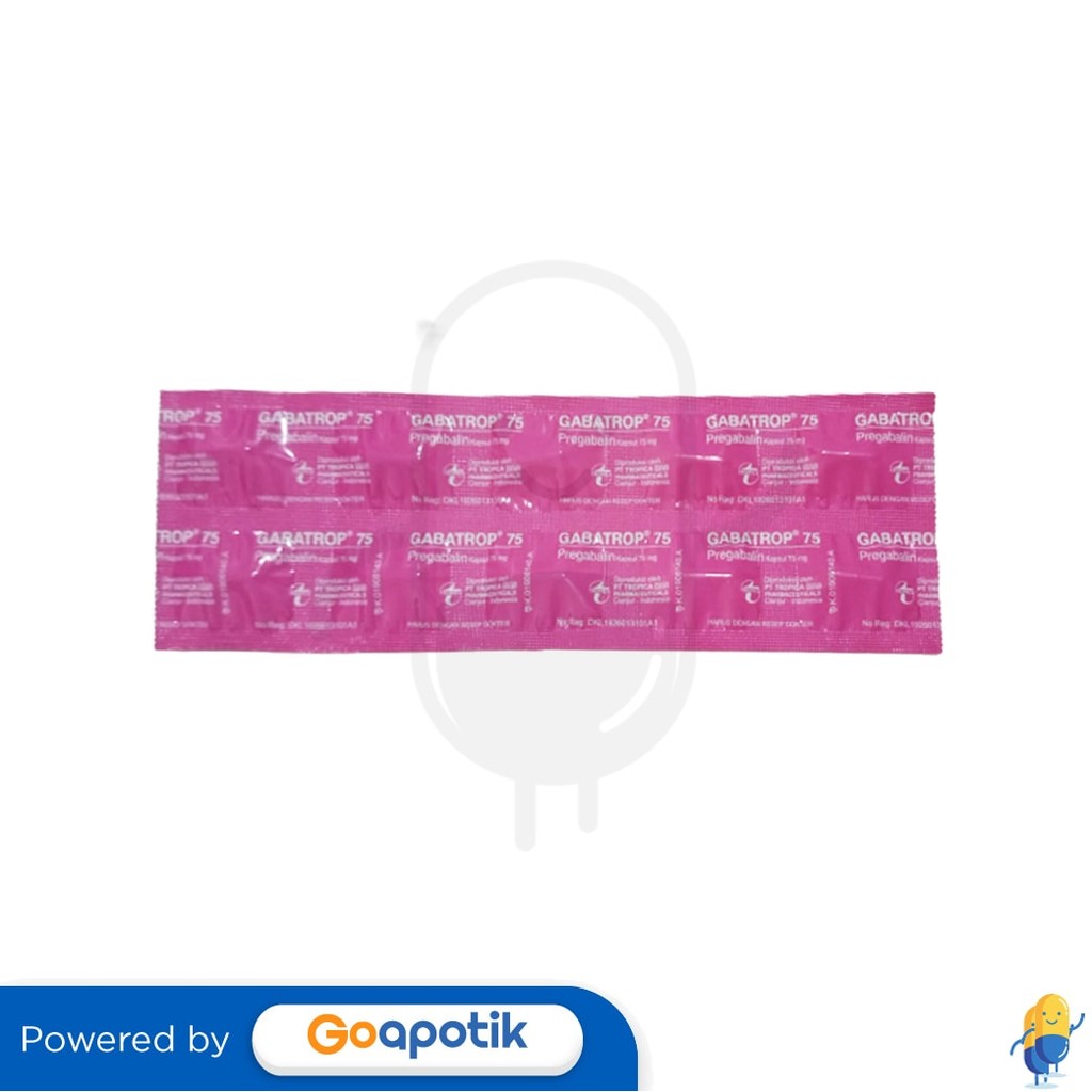 Gabatrop 75 Mg Strip 10 Kapsul